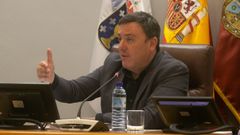 Valent�n Gonz�lez Formoso durante el pleno de este mi�rcoles.