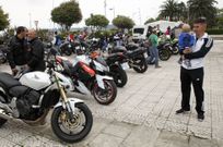 Los moteros se concentraron en la plaza Alcalde Segundo Dur�n de la villa