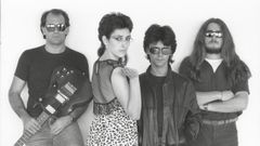 Formaci�n de Meteoro en 1982:��Xo�n Pi��n,�M�nica V�zquez,�Antonio Portela y Carlos Castro