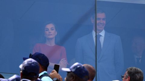La reina Letizia y el presidente del Gobierno, Pedro S�nchez