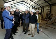 Maneiro visit� ayer las obras junto a la directiva del As Torres.
