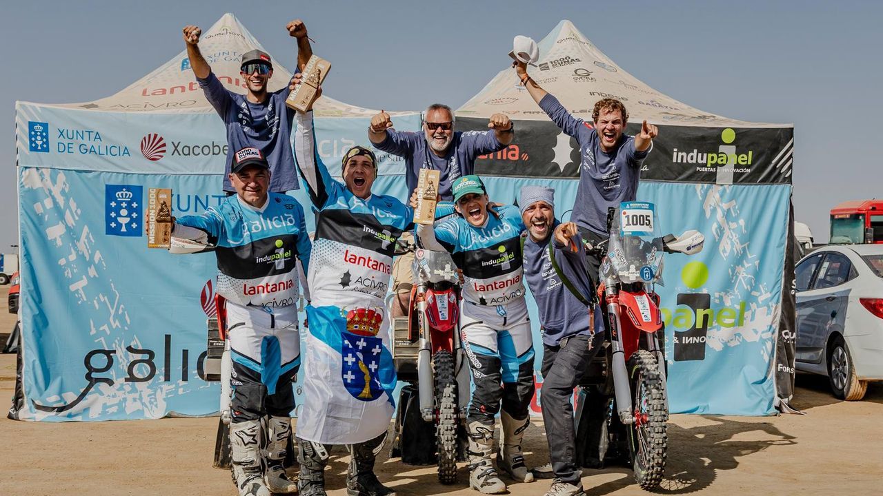 El carballés Fran Gómez Pallas, campeón en el Dakar: «Ríanse dos nosos recursos, pero acabei cumprindo o meu gran soño»
