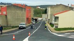Imagen de archivo de unas mejoras viarias en la zona de A Camuza, donde se produjo el atropello de la viandante este martes