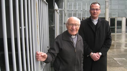 Garca Amor (izquierda) y Alonso (derecha) dejaran la unidad pastoral vilalbesa prximamente 