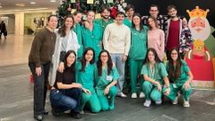 Alumnos de Medicina animan a formarse en el hospital de Lugo al ritmo de��Virtual Diva�