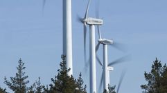 Parque e�lico de Castelo, entre Coristanco y Santa Comba, muy cerca de donde estar� el de Orzar