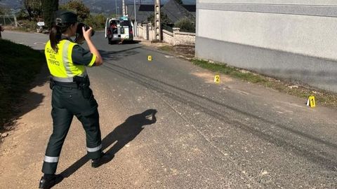 La Guardia Civil acudi al lugar del accidente