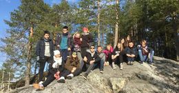 Los estudiantes de cuarto de la ESO regresaban ayer tras un intercambio con alumnos finlandeses