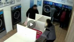 Captura del v�deo del hurto en la lavander�a.