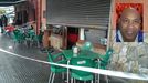 El bar donde fue apuñalado Daniel Capellán, en recuadro