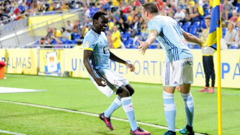 Las Palmas-Celta (3-3) de Primera el 30 e octubre del 2016.