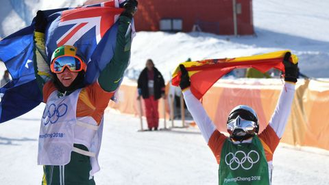 El australiano Jarryd Hughes y y el espa�ol Regino Hern�ndez. 