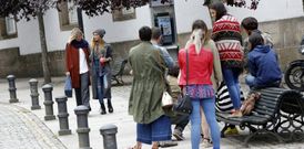 La sesi�n de fotos de Marineda City se celebr� en Rodrigo de Padr�n, junto al Rosal�a. 