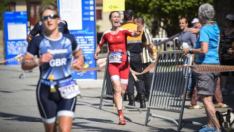 El Mundial de duatln ya dej cortes en el centro de Pontevedra