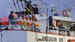 El burelense Breog�n Uno, uno de los �ltimos pincheiros que quedan en Gran Sol porque los expulsaron de sus caladeros las 87 vedas a la pesca de fondo.