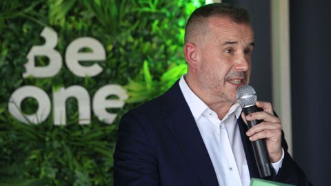 Ramos, en la inauguraci�n del centro de BeOne en Lugo.