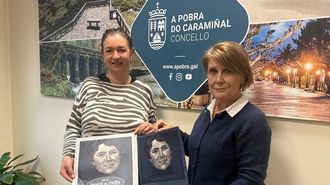 A concelleira de Cultura, Patricia Lojo, e a t&eacute;cnica Fita Sanisidro