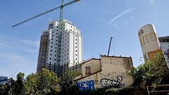 Okupaci�n de casas en el barrio de Casablanca, en Vigo, al lado del antiguo Hospital Xeral, futura Ciudad de la Justicia