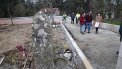 Visita a las obras que ejecuta el Concello en Casal do R�o (Tomeza)