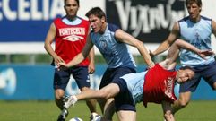 El Toto, en uno de sus �ltimos entrenamientos con el equipo