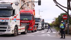 As� marchan los camiones por Santiago