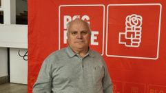 Cesreo Ramos el da de su presentacin como candidato del PSOE en Carballeda de Valdeorras.