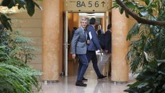 El presidente de la Xunta, Alfonso Rueda, antes de la reuni�n semanal del Consello.