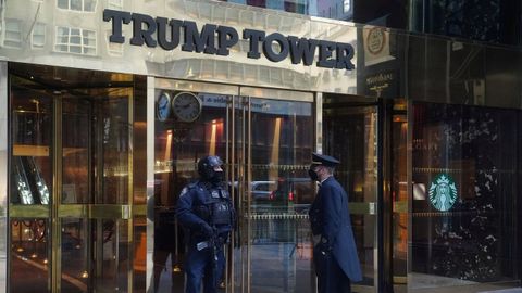 Entrada de la Torre Trump, en Nueva York