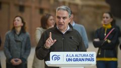 El coordinador general del PP, El�as Bendodo, este mi�rcoles en un acto pol�tico en M�laga.