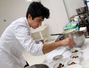 Mari�n Romero, durante el �showcooking�