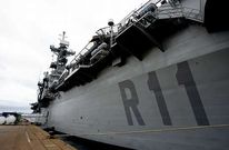 El �Pr�ncipe de Asturias� atracado en Ferrol a principios de febrero del 2008.