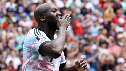 Lukaku celebrando su gol frente a Senegal.