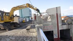 Demolici�n de la sede del club de remo