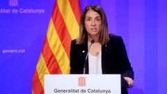 La consejera de la Presidencia y portavoz del Gobierno cataln, Meritxell Bud 