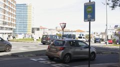 Se�alizaci�n horizontal y vertical de las ZBE en el cruce de ronda de Nelle y paseo de Ronda. 