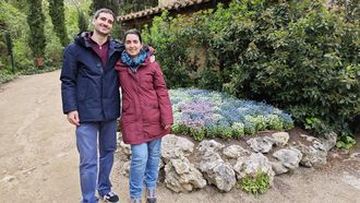 Jorge Porro junto a su mujer, poco antes de recibir los sacramentos