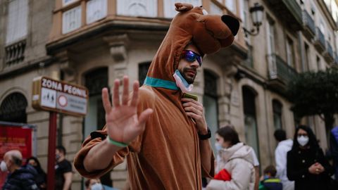 Carreras de San Silvestre en Ourense.La capital ourensana disfrut del ambiente festivo de su particular prueba de fin de ao