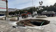 Restos del antiguo puerto en los Cantones