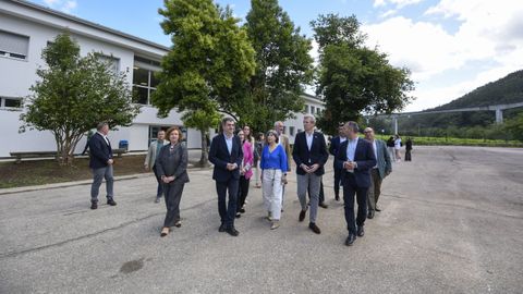 Visita de Alfonso Rueda a la ampliaci�n del IES Aquis Celenis de Caldas de Reis 