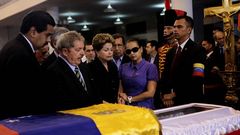 Maduro, Lula da Silva, Dilma Rousseff y una hija de Chvez