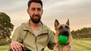 Nicols Dzikowsky, adiestrador canino en A Corua. 