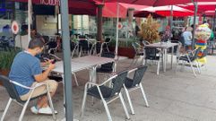 Terrazas en la Compa��a, durante la aplicaci�n del m�ximo nivel de restricciones