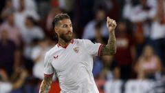 Sergio Ramos, durante un partido como jugador del Sevilla