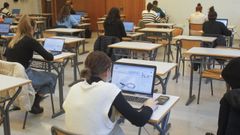 Imagen de archivo de un examen del grado de Enfermar�a en Ferrol