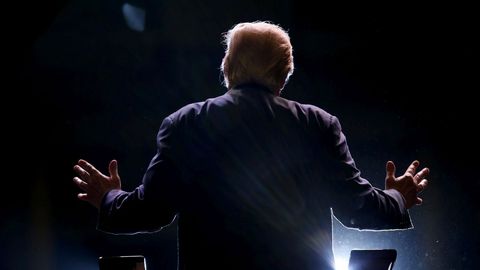 Donald Trump, en un mitin electoral en noviembre del 2015