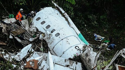 Tr�gico accidente de avi�n en Colombia
