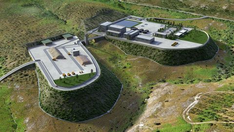 Recreación del proyecto de la mina de Doade