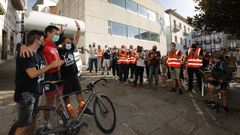 Barreiro, Paleo e Bujn, na sa chegada a Viveiro 