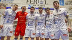 De izquierda a derecha: Bruno, Caio C�sar, Diogo, Penezio, Morgato y Jhoy.