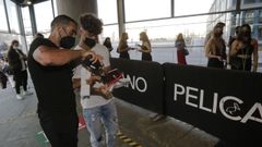 Imagen de los accesos de la discoteca El Pel�cano el pasado mes de junio